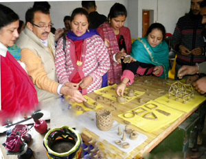 Teachers during training programme organized at DIET in Reasi.