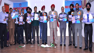 Dignitaries posing for a group photograph during National Seminar on Teacher Empowerment at Ranjit College of Education.