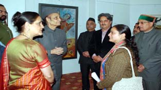 Dr Karan Singh inaugurating Maharaj Hari Singh Room at Amar Mahal Museum at Jammu on Sunday. —Excelsior/Rakesh