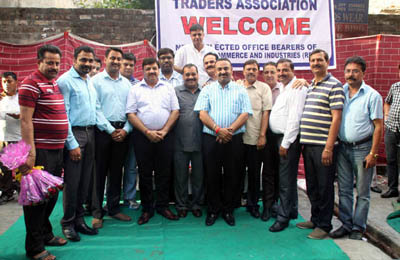 Newly elected office bearers of CCI posing for a group photograph during visit to Kanak Mandi, Jammu on Saturday.