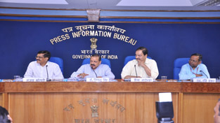 Union Minister Dr Jitendra Singh highlighting the achievements of Department of Personnel & Training (DoPT) during last three months at a press conference at New Delhi on Tuesday.