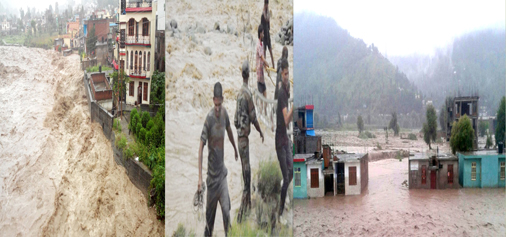 Floods create havoc in Poonch and Rajouri but troops of 38 Rashtriya Rifles (Romeo Force) risk their lives to rescue civilians in Rajouri on Thursday.