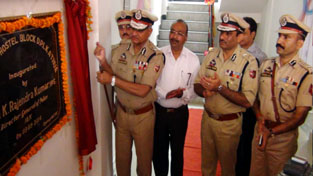 DGP, K Rajendra Kumar inaugurating Model Police Station at Ghagwal on Wednesday.