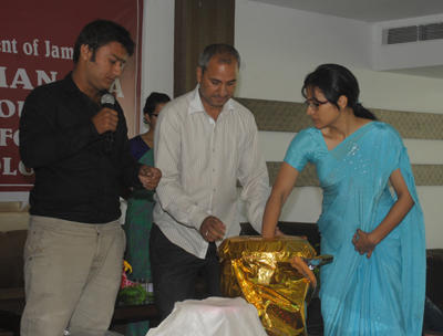 Vice Chairperson JDA, Sushma Chauhan at a function organised to conduct draw of lots.