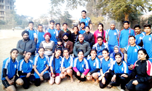 State Kho-Kho teams posing for a group photograph before leaving for Senior Nationals.
