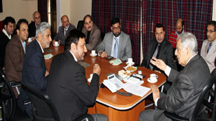 Chief Minister Mufti Mohammad Sayeed chairing a meeting at Jammu on Wednesday.
