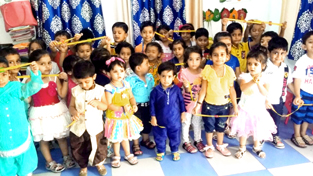 Children celebrating Raksha Bandhan.