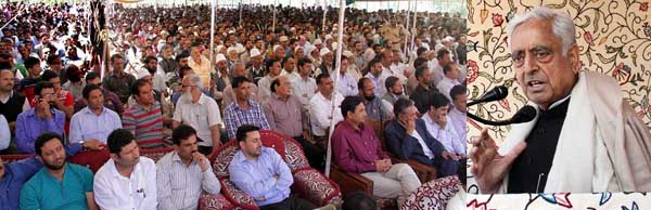 Chief Minister Mufti Mohammad Sayeed addressing a gathering on Friday.