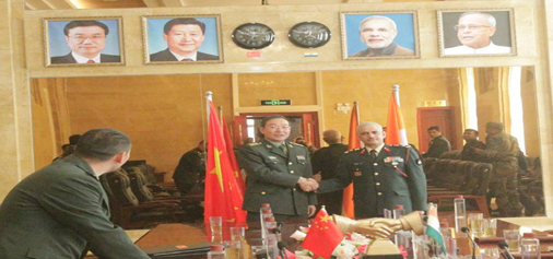 Army officials of India and China meet at Ladakh sector on Thursday.
