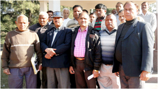 JKBWA members during a meeting at Jammu on Monday.