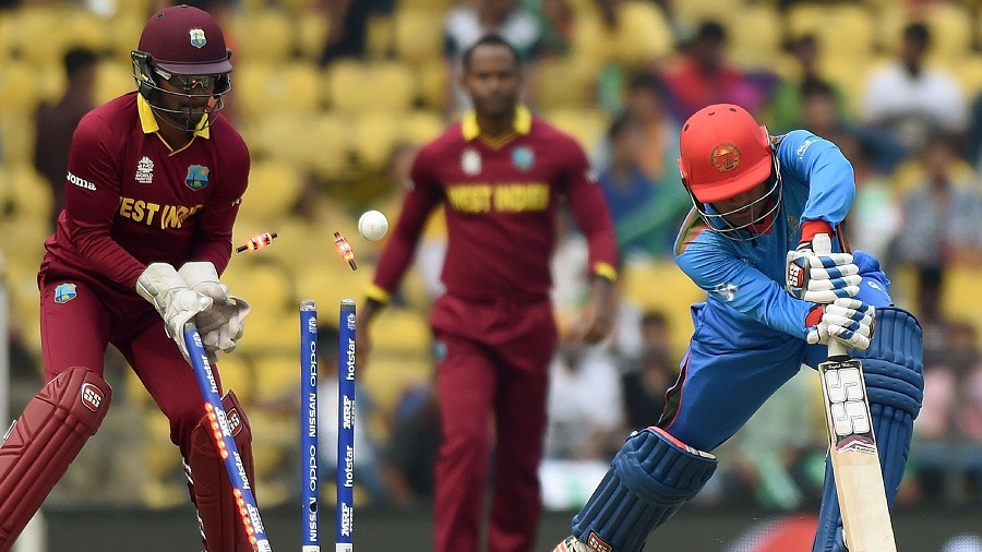 Afghanistan make 123/7 against West Indies