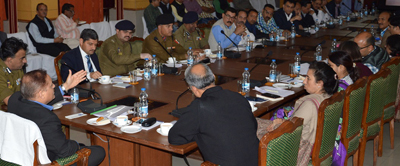 Divisional Commissioner Dr Pawan Kotwal discussing arrangements for Jammu Festival in a meeting on Monday. Divisional Commissioner Dr Pawan Kotwal discussing arrangements for Jammu Festival in a meeting on Monday.