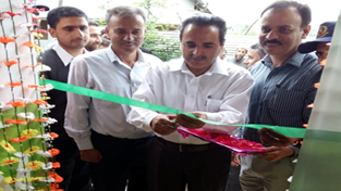 J&K Bank, Zonal Head Kashmir (North) Mohammad Younis inaugurating ATM in Kupwara on Friday.