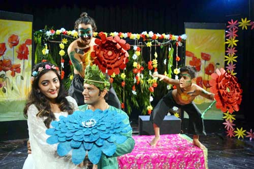 A scene from the play 'A Midsummer Night's Dream'.