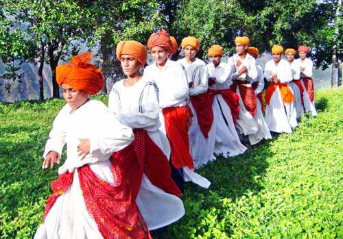 Indian Tourist Wearing Kashmiri Traditional dress and dancing inside the  famous Nishat Garden | Pixstory