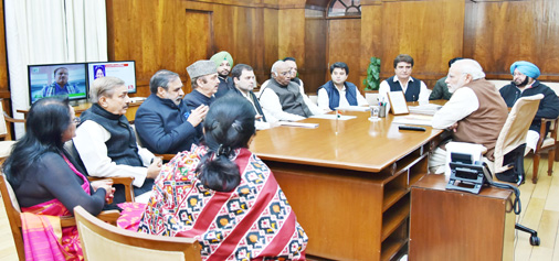 Congress leaders meeting Prime Minister Narendra Modi in New Delhi on Friday. (UNI)