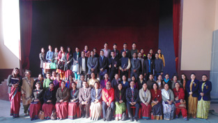 Participants of workshop posing for group photograph.