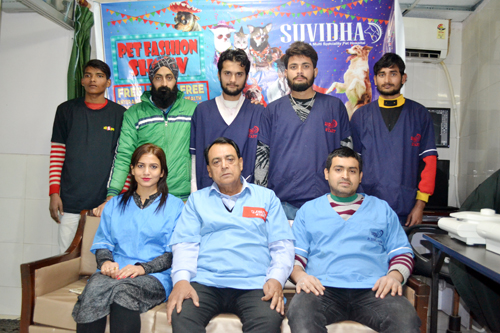 A team of Suvidha Vet Care and Research Centre during a press conference at Jammu.
