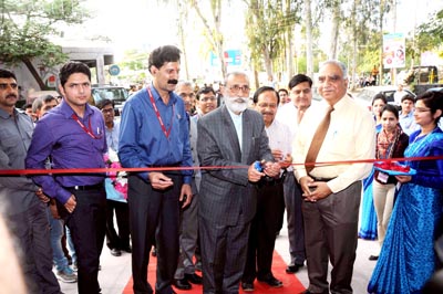 S S Bloeria inaugurating SMVD Narayana Hospital OPD Clinic at Jammu on Friday.