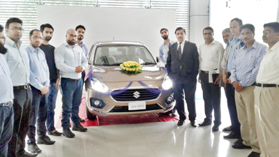 New Dzire being launched at Ganderbal.
