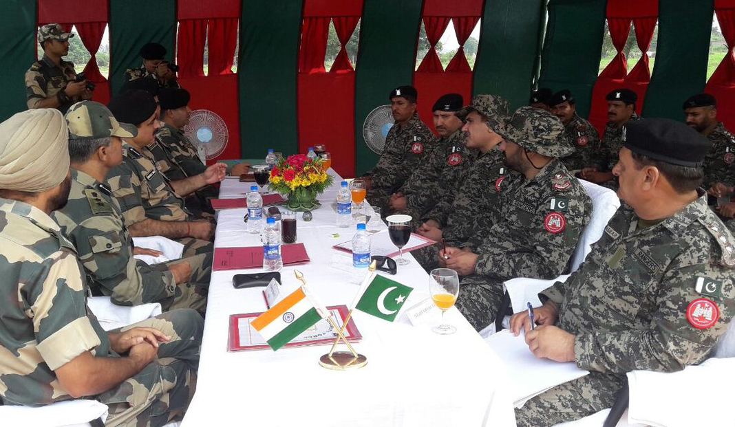 BSF, Pak Rangers hold flag meet on IB in Samba
