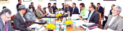 Governor and Chief Minister chairing Council Meeting of SKUAST-K.