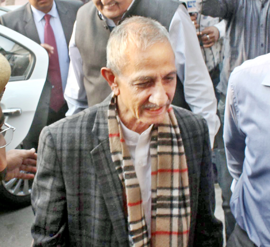 Interlocutor Dineshwar Sharma on his arrival at Jammu on Thursday. -Excelsior/Rakesh