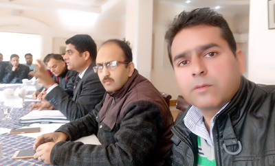 YAIKS leaders during an interactive session in Jammu on Sunday.