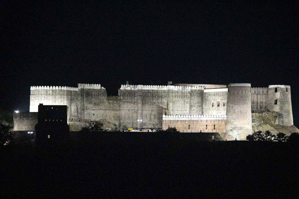 Bhimgarh Fort during night hours. -Excelsior/Romesh Mengi