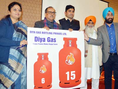 DyCM Nirmal Singh launching Diya Gas operations at Jammu on Friday.