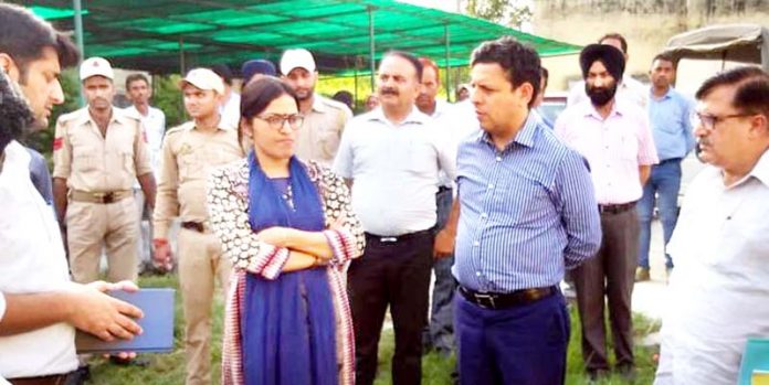 Divisional Commissioner Sanjeev Verma during visit to Samba.