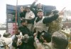 Police foiling Muharram procession in Srinagar on Wednesday. —Excelsior/Shakeel