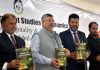 VC BGSBU, Prof Javid Musarrat along with others releasing four books at Varsity campus.