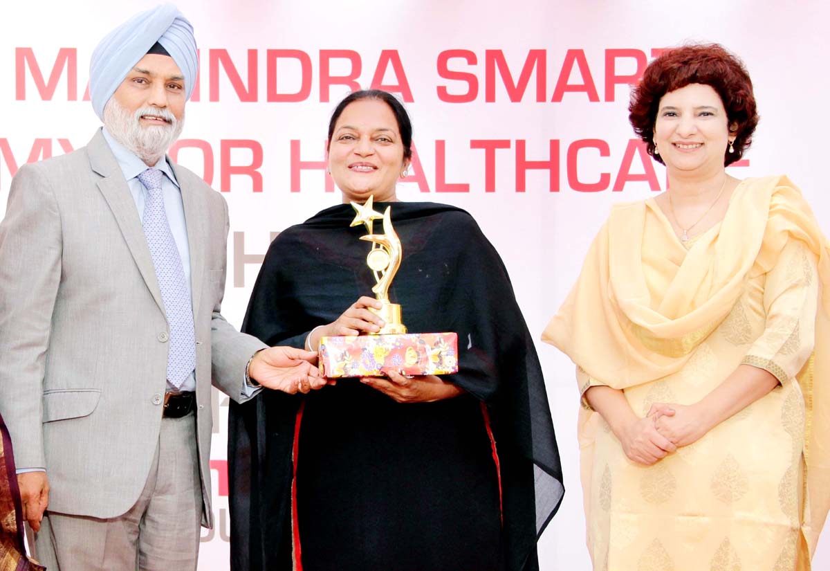 Dignitaries during first anniversary celebrations of Tech Mahindra Smart Academy for Healthcare.