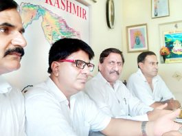 PK leaders during a meeting at Jammu on Sunday.