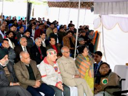 Governor Satya Pal Malik addressing a function at Swami Vivekananda Medical Mission Charitable Hospital in Jammu on Saturday.