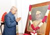 President, Ram Nath Kovind paying homage to Netaji Subhas Chandra Bose on his birth anniversary, at Rashtrapati Bhavan, in New Delhi on Wednesday.