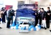Sanjay Gupta, Cluster Head J&K Bank unveiling Big New Wagon R at Peaks Auto Jammu on Wednesday.