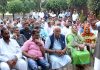 National Conference Provincial President Devender Singh Rana addressing a public meeting on Saturday.
