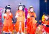Students presenting Ramayana while celebrating Annual Day at Kidzee Rehari in Jammu.