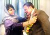PDP president Mehbooba Mufti welcoming former NC leader into party fold.