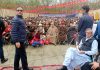NC vice-president Omar Abdullah during a public rally at Shangus in Anantnag on Wednesday. -Excelsior/Sajad Dar