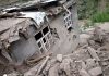 A house damaged in landslide at village Dugan Bathri in tehsil Kahara of district Doda. -Excelsior/Rafi Choudhary