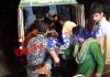An injured being shifted to Jammu from District Hospital Doda. -Excelsior Photo