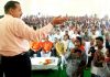 Union Minister, Dr Jitendra Singh addressing a function at Hiranagar on Sunday.