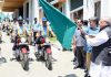 Governor Satya Pal Malik flagging off motorcycle squad of Traffic Police on Wednesday.