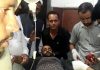 A civilian injured in Pakistan shelling admitted in Poonch hospital on Sunday. —Excelsior/Gurjitbhajan