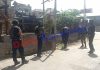Security forces on alert after attack on the PDP leader’s PSO at Bijbehara, Anantnag on Friday. -Excelsior/Sajjad Dar