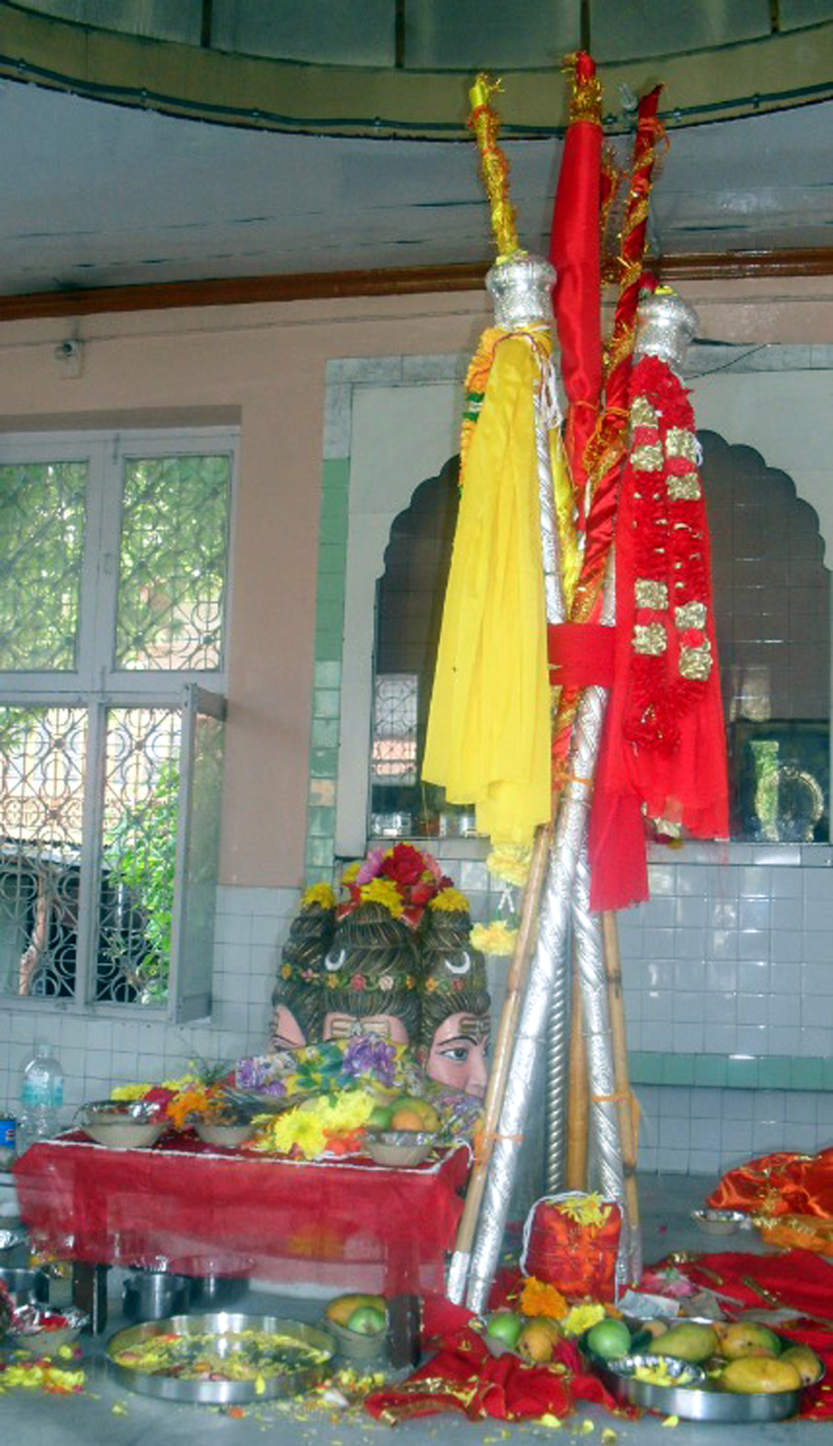 Chhari Mubarak of Shri Amarnathji at its abode Dashnami Akhara, Srinagar on Tuesday.