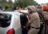 Police cops extricating dead bodies from the accident vehicle at Bhojpur in Jallandhar area of Punjab.